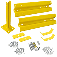 Ergänzungs-Set Sigma-Doppelplanken, zum Aufdügeln, Stahl, gelb, Baulänge 1,33m