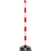 K.57 Einzelkettenständer Mobil Maxi, rot/weiß, Kunststoff, 1100mm