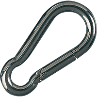 K.57 Karabinerhaken, galvanisch verzinkt, Stahl, Ø 6mm, 20/VE