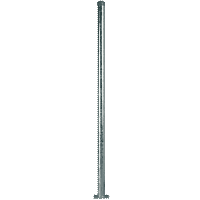 Rohrpfosten, mit Bodenplatte 120x120mm zum Aufschrauben, Stahl, Ø 60mm, 2500mm