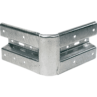 90°-Außenwinkel für Stahlschutzplanke Typ B, SL 520mm