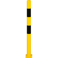 K.57 Schutzpfosten XL, z.dübeln, gelb/schwarz, Stahl, pulverbeschichtet, Ø76mm,1000mm
