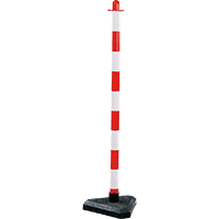 K.57 Kettenständer Intern Maxi, mit Standfuß, rot/weiß, Kunststoff, Ø 40mm,1100mm