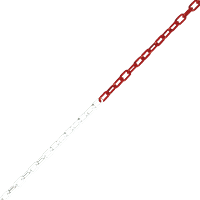 K.57 Absperrkette, rot/weiß, Kunststoff, Ø 6mm, maximale Länge 10m