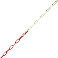 PERMALIGHT® plus Absperrkette, rot/nachl., Kunststoff, Ø6mm, lfm, max. 50m
