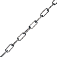 K.57 Absperrkette, DIN 5685, langgliedrig, Stahl, feuerverzinkt, Ø 6mm, Meterware
