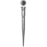 Schraubfundament KSF E 89, für Ø 60mm Pfosten, Stahl, 550mm lang