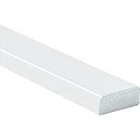Knuffi Flächenschutzprofil Typ D, selbstklebend/zum Anschrauben, weiß, PU-Schaum,1m