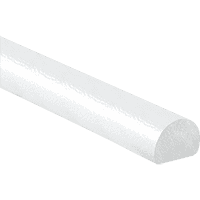 Knuffi Flächenschutzprofil Typ C, selbstklebend/zum Anschrauben, weiß, PU-Schaum,1m