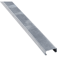 Planke, C-Profil, für Außenbereiche, Stahl, verzinkt, 1000x100x40mm