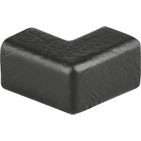 Knuffi Schutzecke Typ E, zweidimensional, schwarz, PU-Schaum, selbstklebend