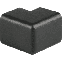 Knuffi Schutzecke Typ H, zweidimensional, selbstklebend, schwarz, PU-Schaum