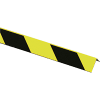 Winkelmarkierung, ASR, fluoreszierend gelb nachl./schwarz, Aluminium, 50x990mm