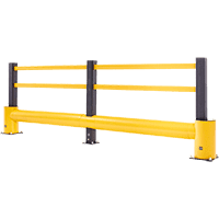 boplan® Schutzsystem Mega Flex impact®, zum Aufdübeln, gelb/schwarz,2250x1160mm