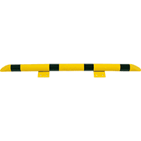 K.57 Rollstop, z.Aufdübeln, gelb/schwarz, Stahlrohr, feuerverzinkt, Ø 76mm,1500mm