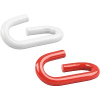 K.57 Verbindungsglieder, rot/weiß, Stahl, Ø 6mm, 20/VE