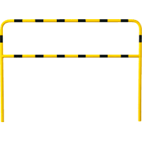 K.57 Schutzbügel light, Knieholm, Einbeton., gelb/schwarz, Stahl, Ø42mm,2000x1400mm