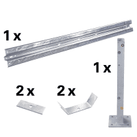 Ergänzungs-Set Stahlplanken Typ B, IPE 750, zum Aufdübeln, Baulänge 4m