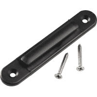 K.57 Wandclip, für Gurtendstück, schwarz, Kunststoff
