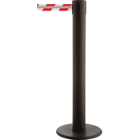 RS-GUIDESYSTEMS Gurtpfosten REFLECTO, Gurt rot/weiß reflektierend,50mm,7m,11kg