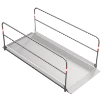 Schake Grabenbrücke, Aluminium, max. 200 kg/qm, Breite 1,2 m, Länge 2,8m