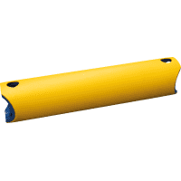 K.57 Planken für Baukasten-Geländersystem, gelb, flexibler Spezialkunststoff,500mm