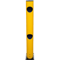 K.57 Start- und Endpfosten für Baukasten-Geländersystem, gelb, Höhe:1200mm, Ø140mm