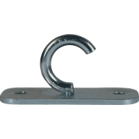 K.57 Wandhalter mit Hakenöse, zum Anschrauben, Stahl galvanisch verzinkt,30x70mm