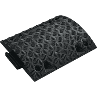 Mittelteil für Tempo-Stopp-Schwelle, mit Nase, schwarz, Kunststoff, 420x500x50mm