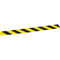 K.57 Trittschutz-Warnmarkierung, R13, gelb/schwarz schraffiert, 50x1000mm