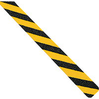K.57 Antirutschbelag Simple-Cleaning, R10, gelb/schwarz, Vinyl, geprägt,800x25mm,10/