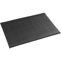 Arbeitsplatzmatte Orthomat® Soft Black, R10, schwarz, 900mm, lfm max. 18,3m