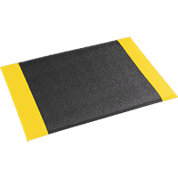 Arbeitsplatzmatte Orthomat® Soft Yellow, R10, schwarz/gelb,900mm, lfm (max. 18,3m)