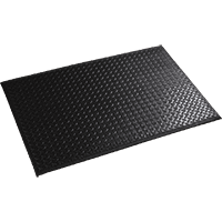 Arbeitsplatzmatte Orthomat® Soft Plus, Rutschhemmung R10, schwarz, 900x1500mm
