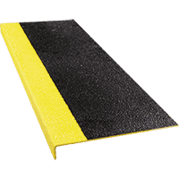 K.57 Antirutsch-Kantenprofil, R13, schwarz/gelb, Spezialkunststoff, 230x1000x30m