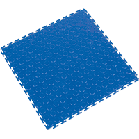 Bodenbelag Tough-Lock, mit Noppenoptik, blau, PVC, 500x500mm