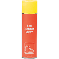 Baustellen-Markierfarbe, schnelle Markierung auf allen Flächen, gelb, 500ml/Dose