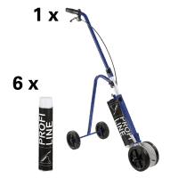 Markierwagen PROFILINE Vorteils-Set, inklusive 6 Dosen PROFILINE, weiß