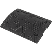 Tempo-Stopp-Schwelle, Mittelteil, schwarz, Gummi, 8,5 kg, 500x400x50mm