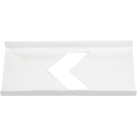 Pfeilschablone Typ 1, Pfeil ohne Schweif, Kunststoff, Pfeil: 10x10 cm, 30x14cm