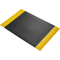Arbeitsplatzmatte Orthomat Diamond, gelb/schwarz, PVC-Schaum, 1,25kg, 600x900mm