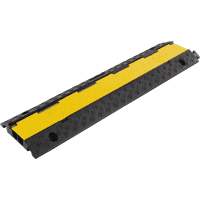 K.57 Kabelbrücke, mit 2 Kabelkanälen, schwarz/gelb, 1000x240x45mm