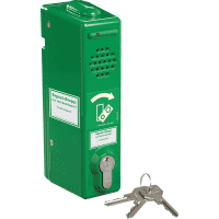 K.57 Türwächter, 80-105dB, mit Profilhalbzylinder für gleich.Schließungen, grün