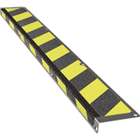 Stufenprofil, R13, gelb-nachl./schwarz, Edelstahl, Antirutscheinlage,110x1000x30mm