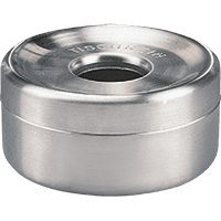 Sicherheits-Tischascher, Deckel abnehmbar, silber, Edelstahl, Ø 150mm, H 70mm,1 l
