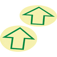 PERMALIGHT® power Bodenpunkt, mit Pfeil, R10, Anti-Rutsch-Folie, Ø 100mm, 12/VE
