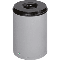 Papierkorb, feuersicher, silber, Stahlblech, 50 l, 370x530mm