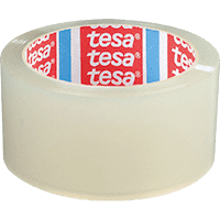 tesa Geräuscharmes Verpackungsklebeband, transparent, PP,50mm,66m/Rolle,6Rollen/VE