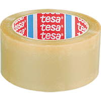 tesa Verpackungsklebeband tesapack® 4124, transparent, PVC,50mm,66m/RO,6 Rollen/VE