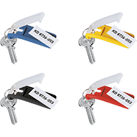 DURABLE Key Clips, farbig sortiert, Kunststoff, 70x30x10mm, 6/VE
